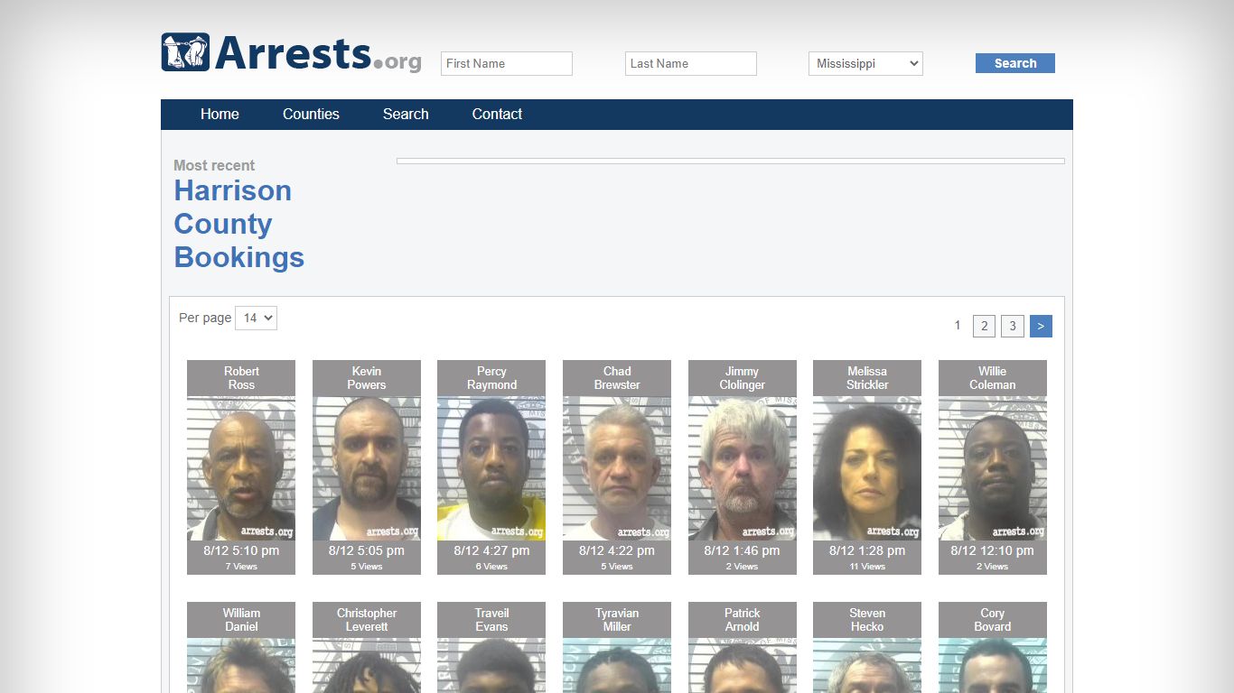 Harrison County Arrests and Inmate Search