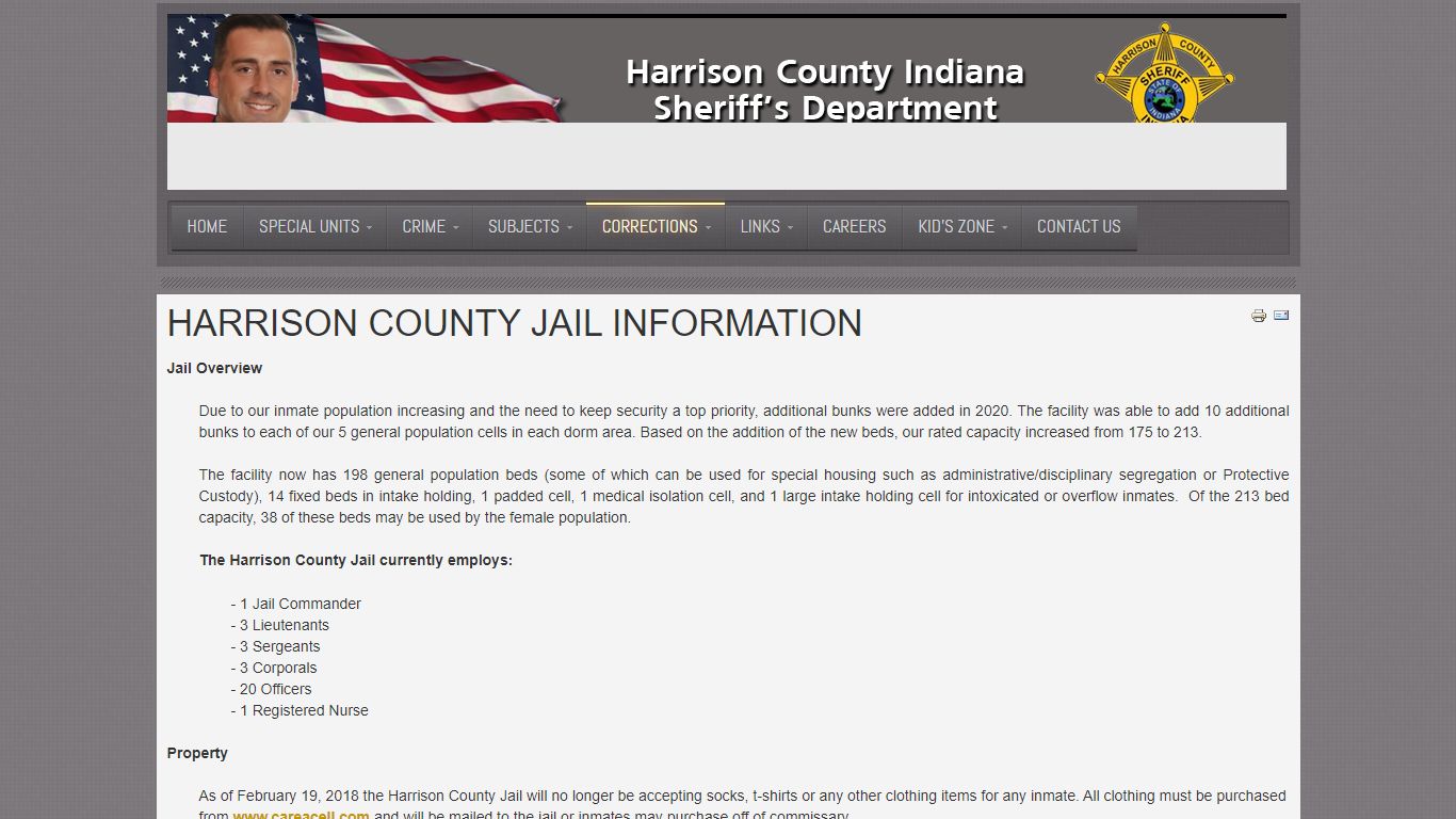 Harrison County Indiana Jail Information